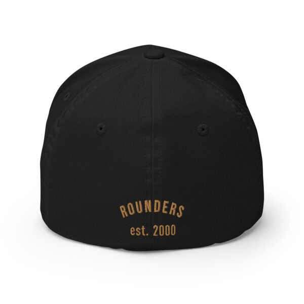 Steve - Rounders Custom Fitted - Black Cap, Old Gold Thread - Image 5