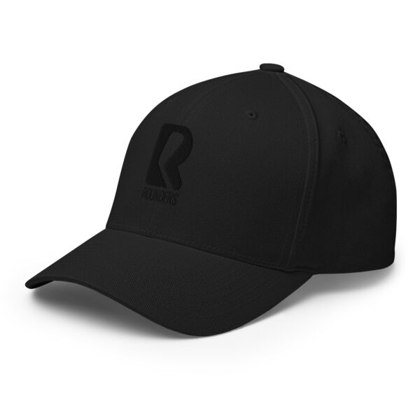 Rounders Golf Cap Fitted - Black Thread - logo, est. 2000