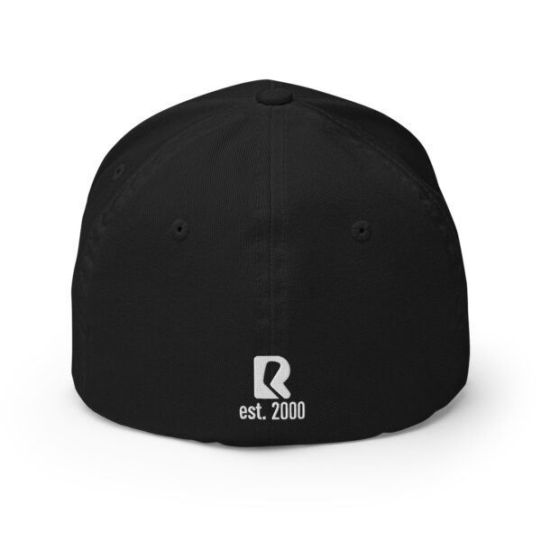 SuperDave - ROUNDERS Official Fitted - Black Cap - White Stitching - Image 4