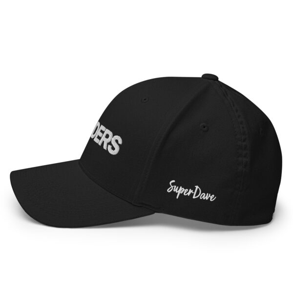 SuperDave - ROUNDERS Official Fitted - Black Cap - White Stitching - Image 6