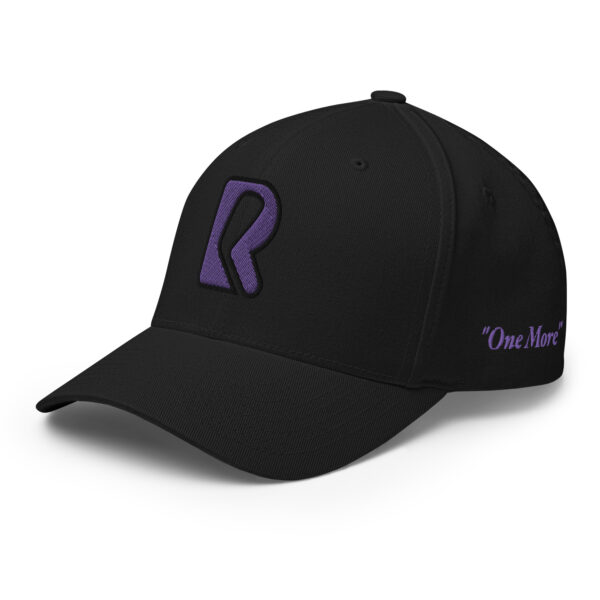 CecB – One More – Rounders Custom Fitted – Black Cap – Purple – Black Outline - Image 4