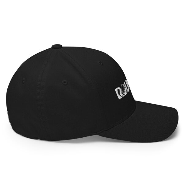 SuperDave - ROUNDERS Official Fitted - Black Cap - White Stitching - Image 3