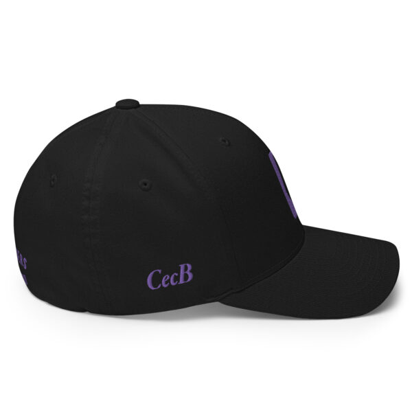 CecB – One More – Rounders Custom Fitted – Black Cap – Purple – Black Outline - Image 3