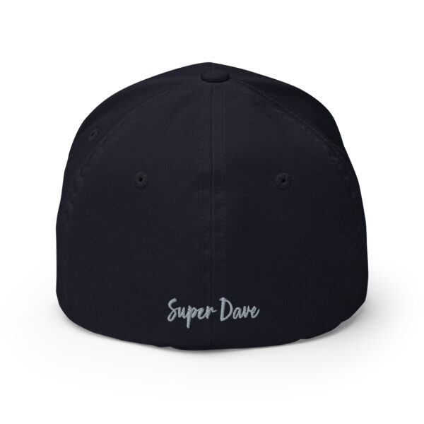 Super Dave - Rounders Custom Fitted - Navy Cap - Grey Stitching - Image 4