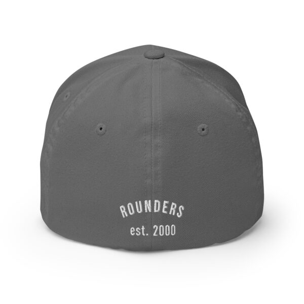 Dre - Cooter - Rounders Custom Fitted - Grey Cap - White Threading - Grey Outline - Image 4