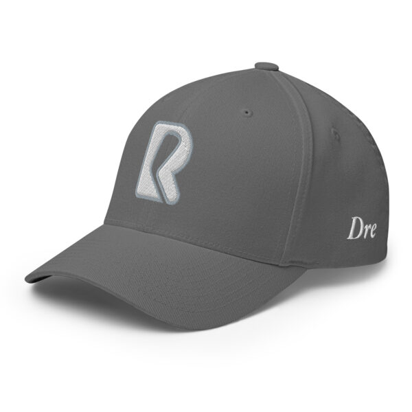 Dre - Cooter - Rounders Custom Fitted - Grey Cap - White Threading - Grey Outline - Image 6