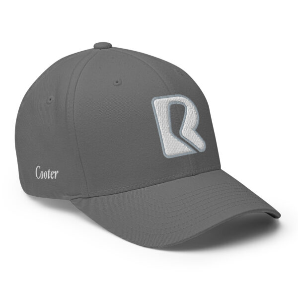 Dre - Cooter - Rounders Custom Fitted - Grey Cap - White Threading - Grey Outline - Image 2