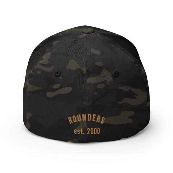 CecB – One More – Rounders Custom Fitted – Camo Cap – White – Brown Outline - Image 5