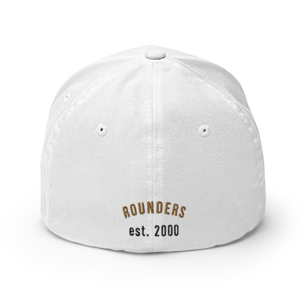 ΑΦΑ - Champ - Rounders Fitted - White Cap - Old Gold Stitching - Black Outline - Image 4