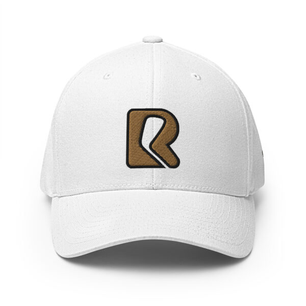 ΑΦΑ - Champ - Rounders Fitted - White Cap - Old Gold Stitching - Black Outline