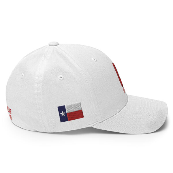 Solo - Rounders Custom Fitted - White Cap - Red with Outline Stitching - Image 5