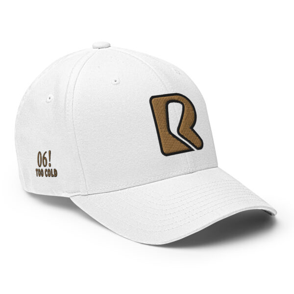 ΑΦΑ - Champ - Rounders Fitted - White Cap - Old Gold Stitching - Black Outline - Image 2